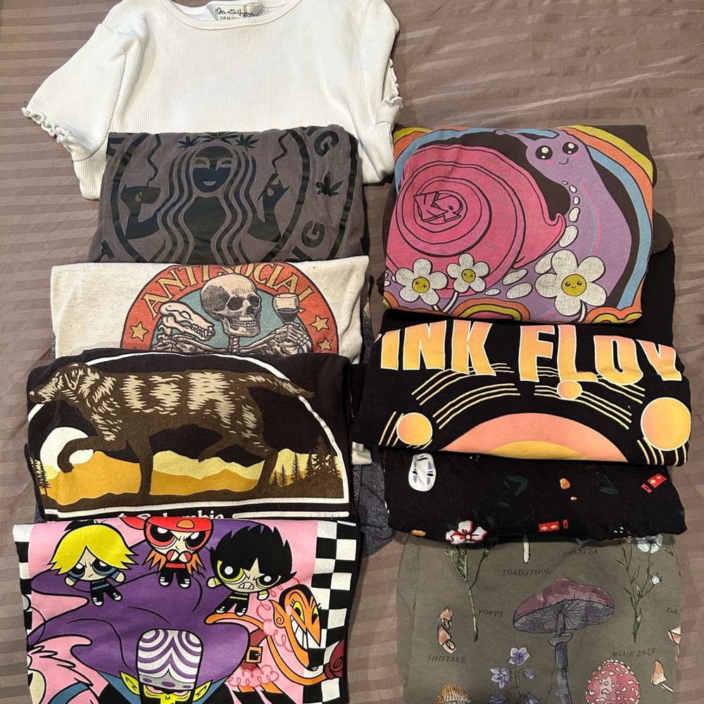Graphic Short Sleeve Tees Collection/Bundle of 10